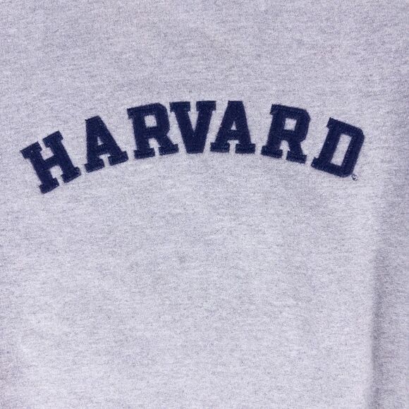 Vintage Harvard University Sweatshirt XL 90s JANSPORT Gray USA Made Embroidered - Picture 5 of 8